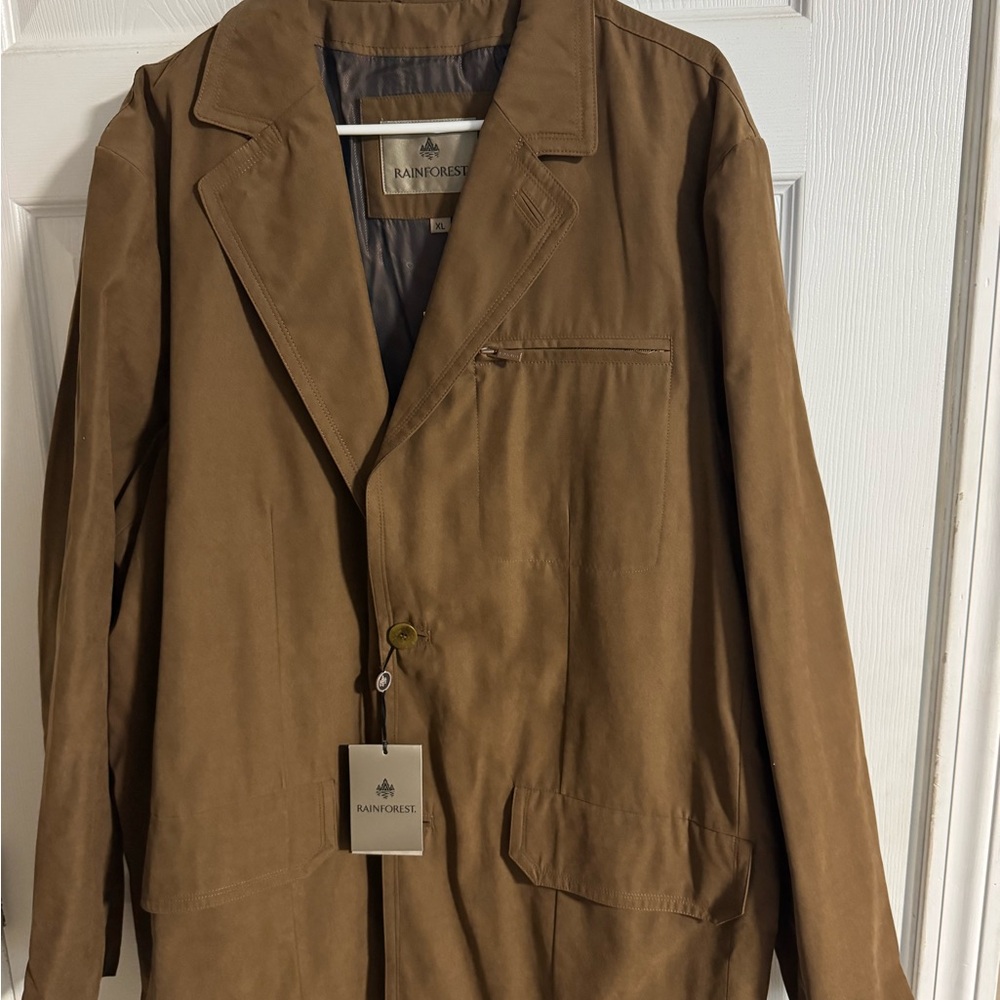 Rainforest Men's Tan Trench Coat